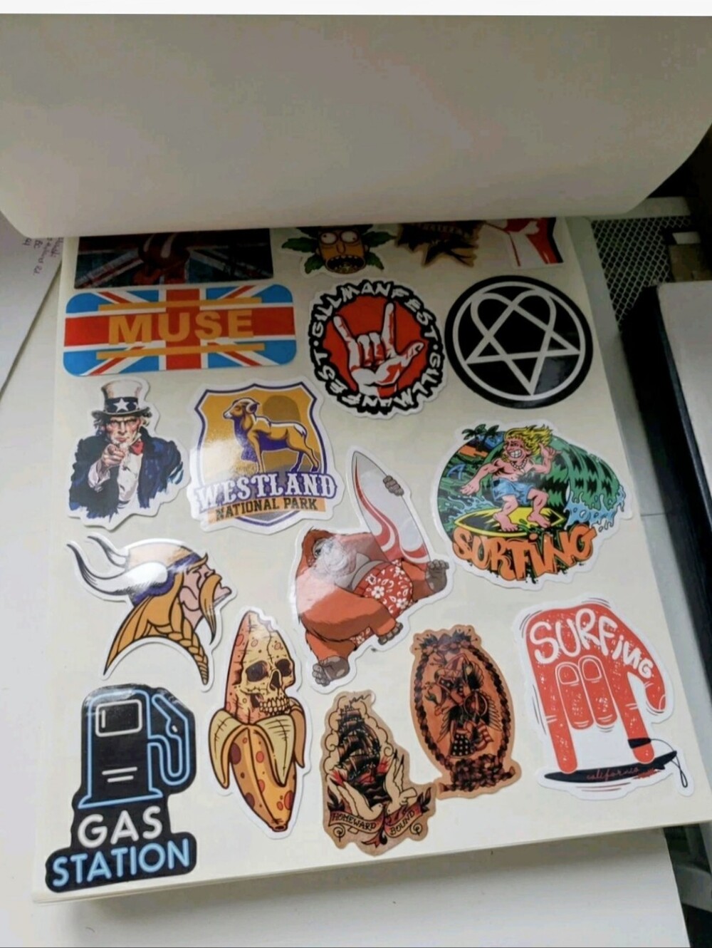 30pcs LOTS MIX Waterproof Vinyl Stickers - Colorful Assorted Graphic Stickers